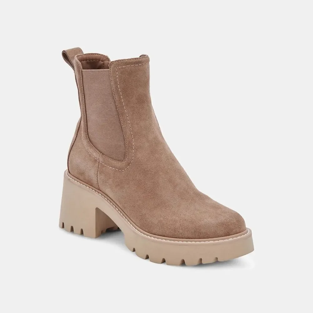 Dolce Vita Hawk H20 Wide Booties Size 8 Taupe/Tan Color
